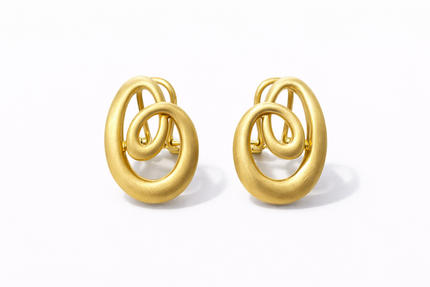 Brushed Mood Love Knot Earrings