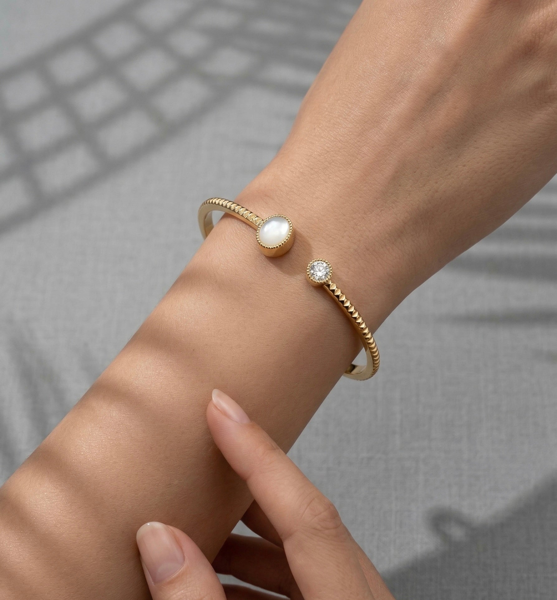 Luna Halo Cuff Bracelet