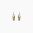 Azure Bloom Hoop Earrings