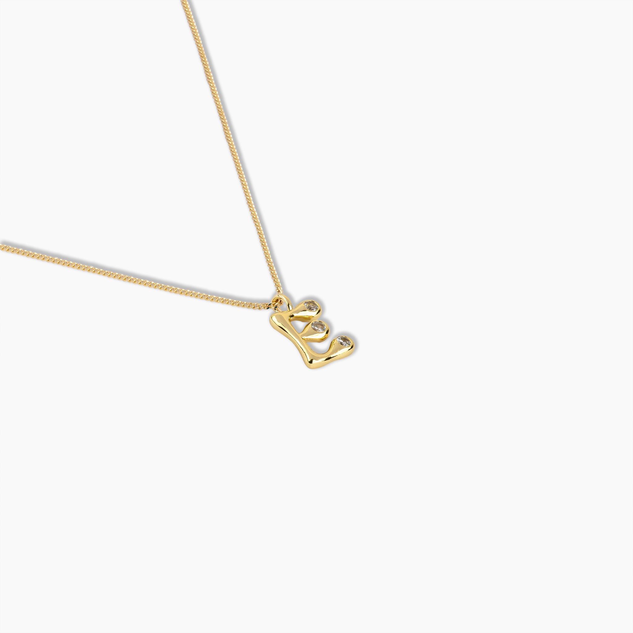 Duo Diamond Initial Necklace
