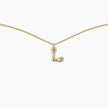 Duo Diamond Initial Necklace