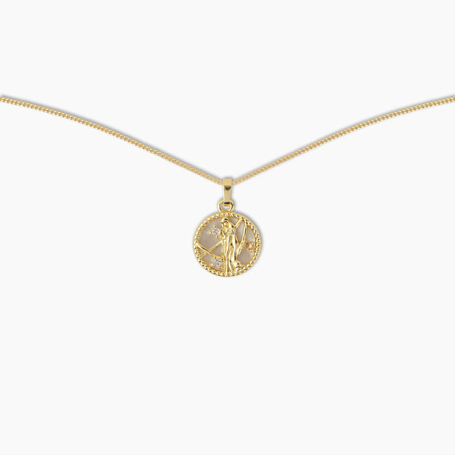 Virgo Zodiac Symbol Necklace