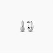 Brushed Mood Silver Hoops