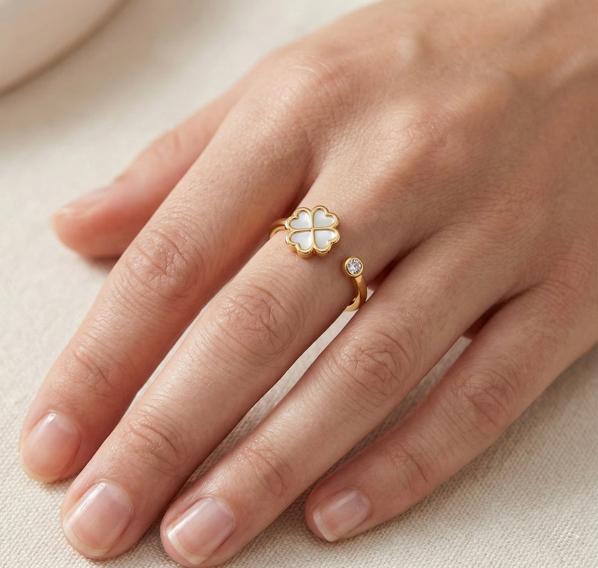 Clover Open Ring