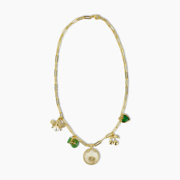 Emerald Garden Charm Necklace