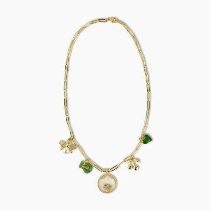 Emerald Garden Charm Necklace