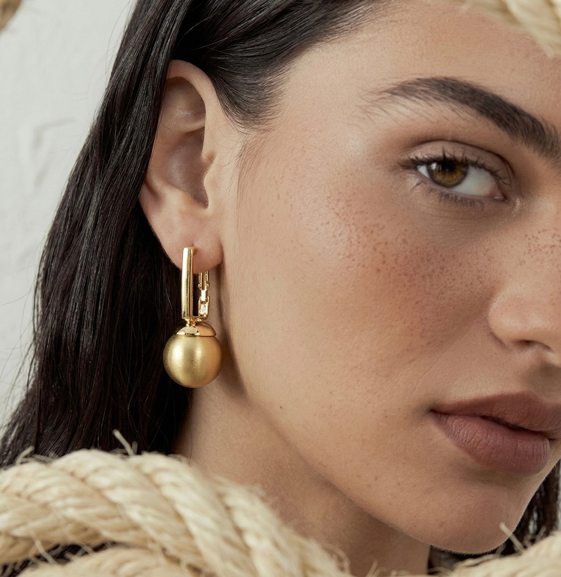 Brushed Mood Orbit Earrings