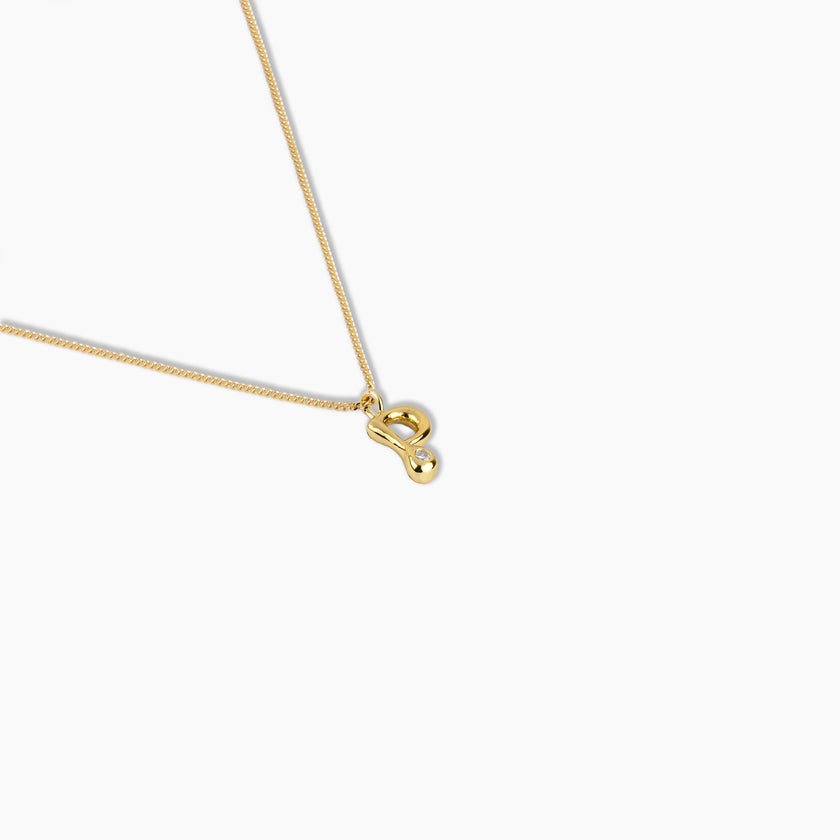 Duo Diamond Initial Necklace