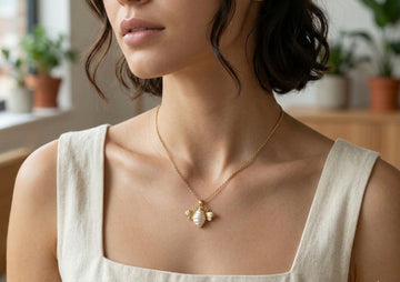 Honeybee Pearl Necklace