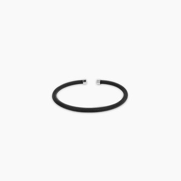 Midnight Mesh Cuff Bracelet