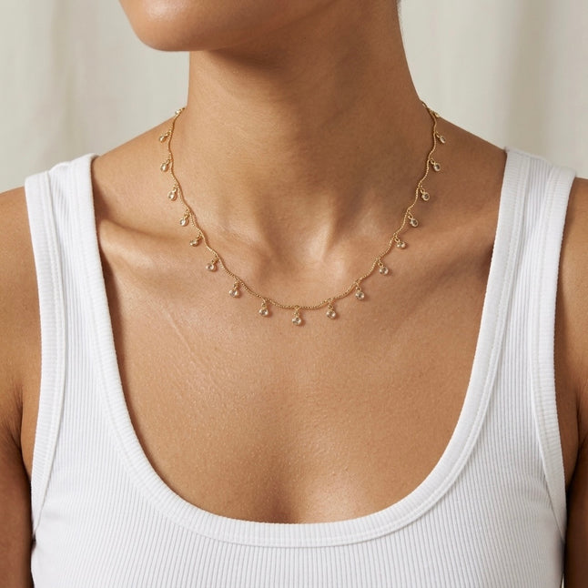 Diamond Drop Station Chain