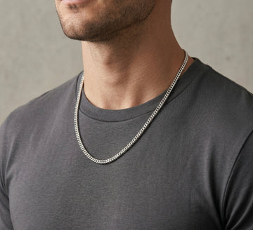 Mercury Silver Cuban Chain