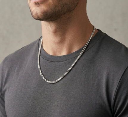 Mercury Silver Cuban Chain