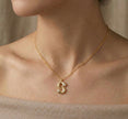 Duo Diamond Initial Necklace