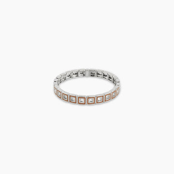 The Prism Tile Brown Stretch Bracelet