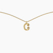 Duo Diamond Initial Necklace