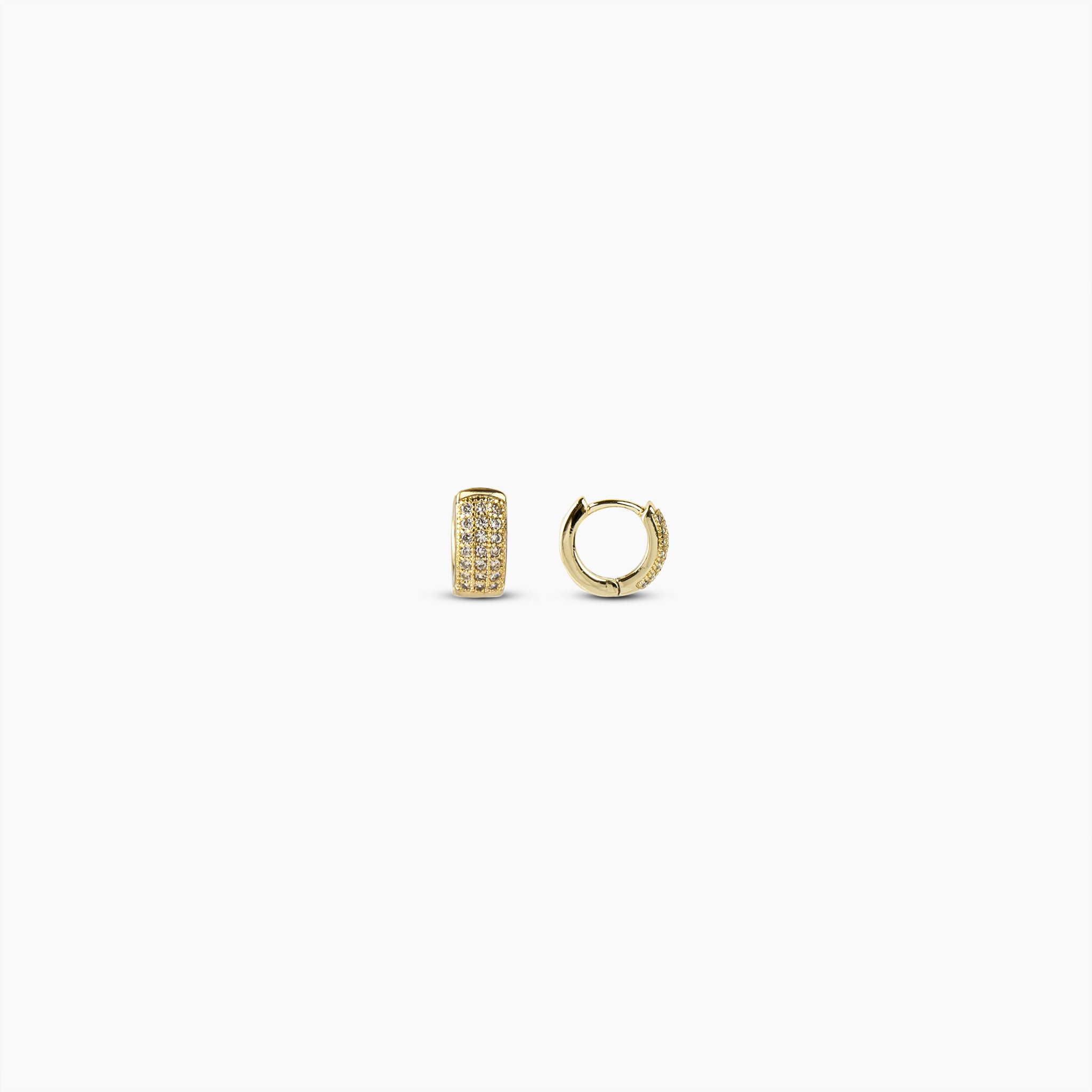 Pave Huggie Earrings