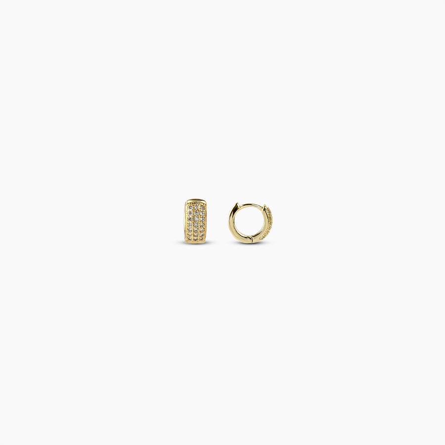 Pave Huggie Earrings