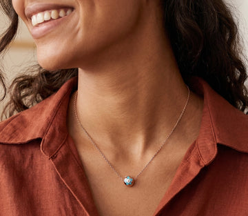 Azure Bloom Necklace