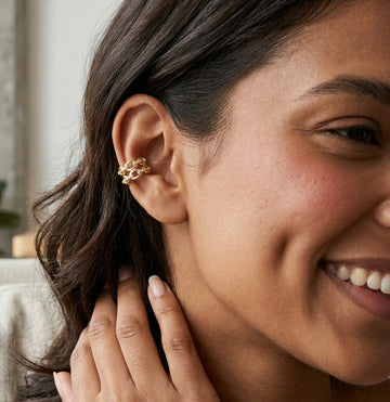 Link Edge Ear Cuffs