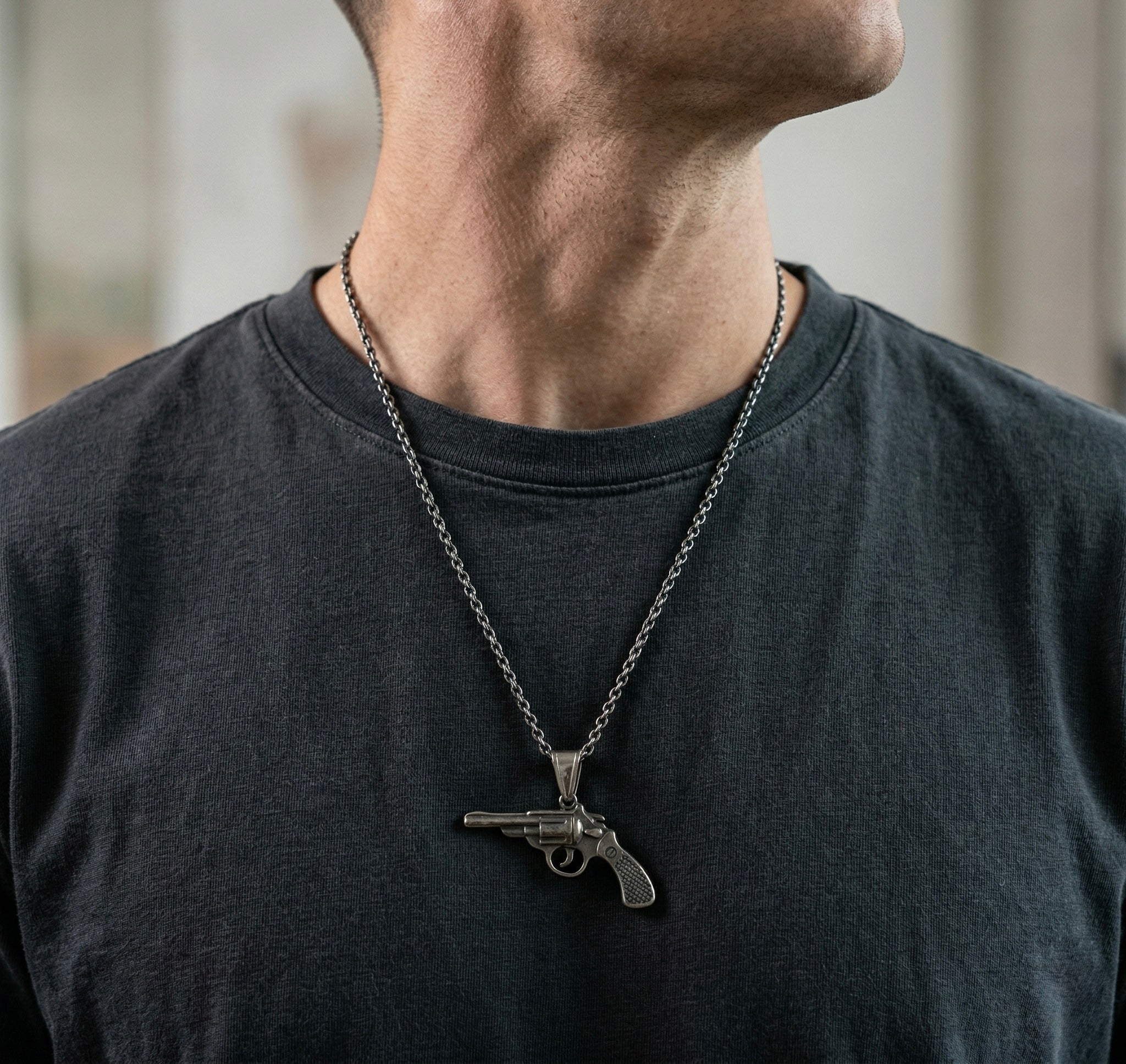 Vintage Revolver Pendant