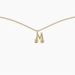 Duo Diamond Initial Necklace