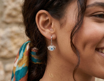 Evil Eye Hoop Earrings