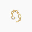 Chunky Gold Link Cuff Bracelet