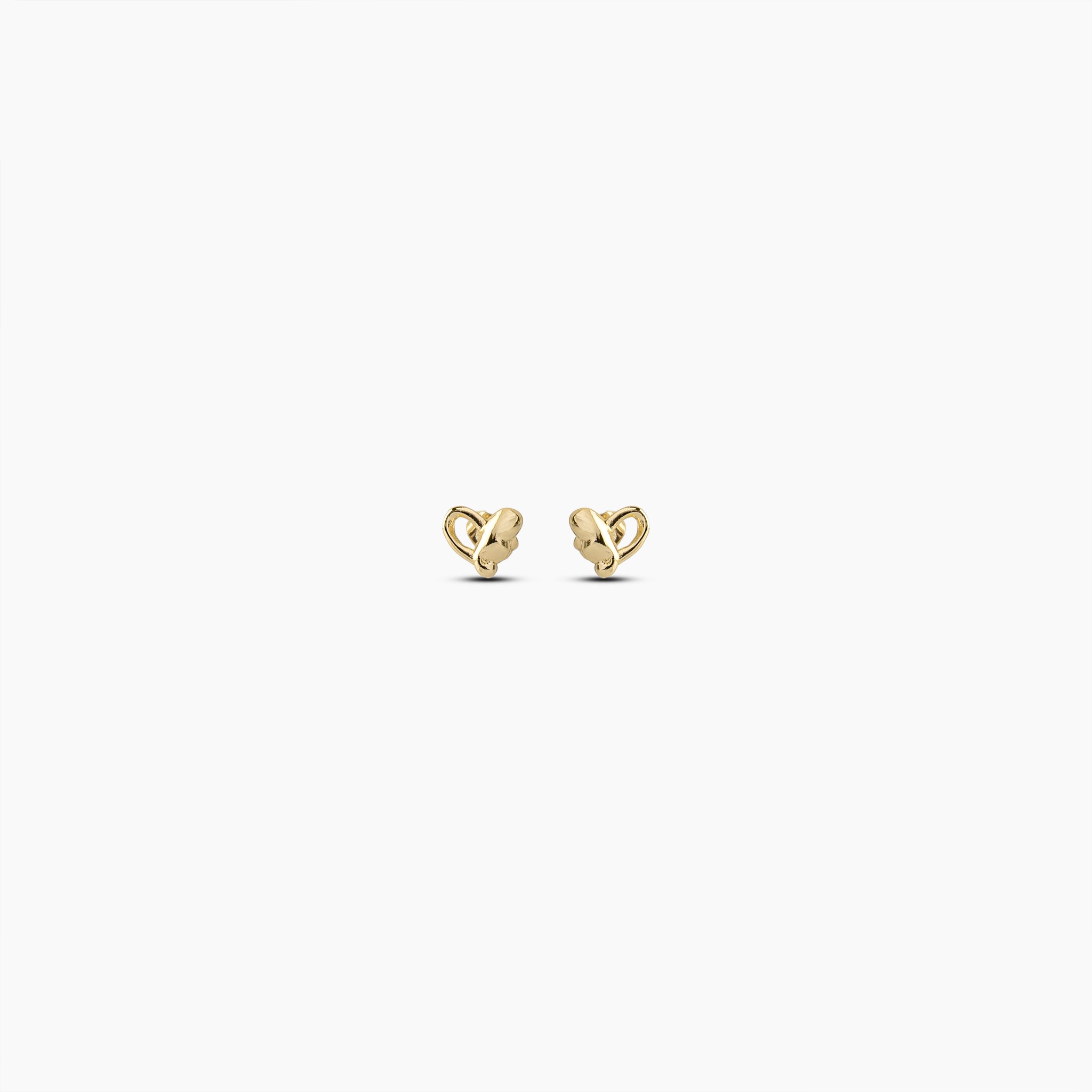 Intertwined Heart Studs