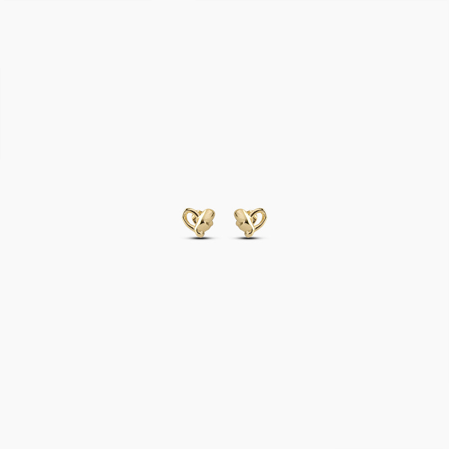 Intertwined Heart Studs