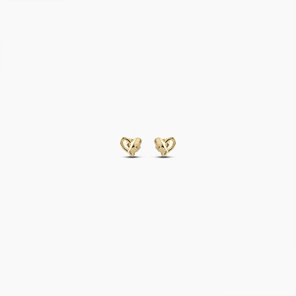 Intertwined Heart Studs