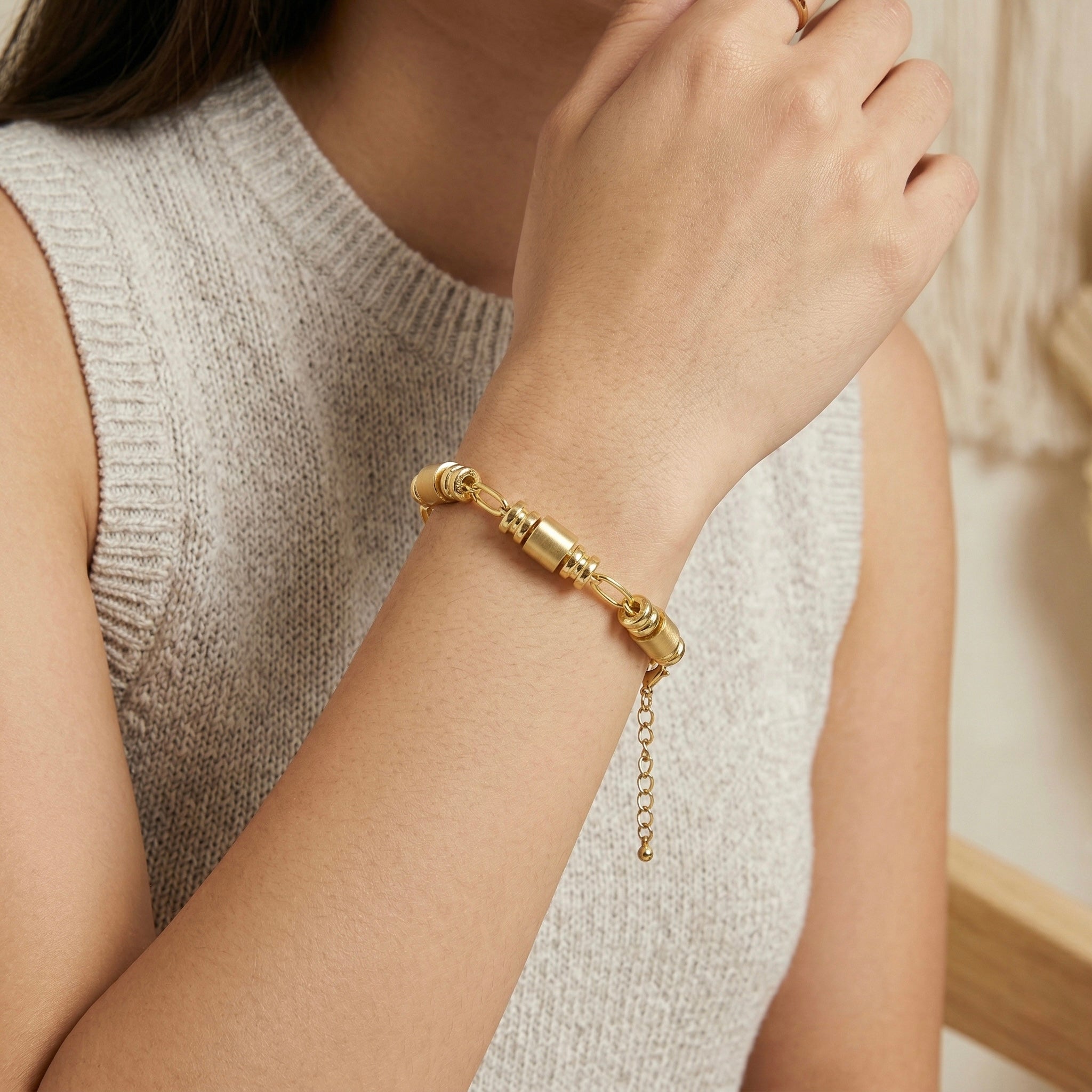 Brushed mood Barrel Bracelet