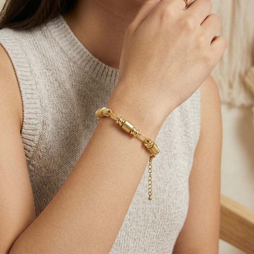 Brushed mood Barrel Bracelet