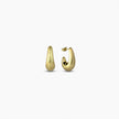 Brushed Mood Gold Hoops