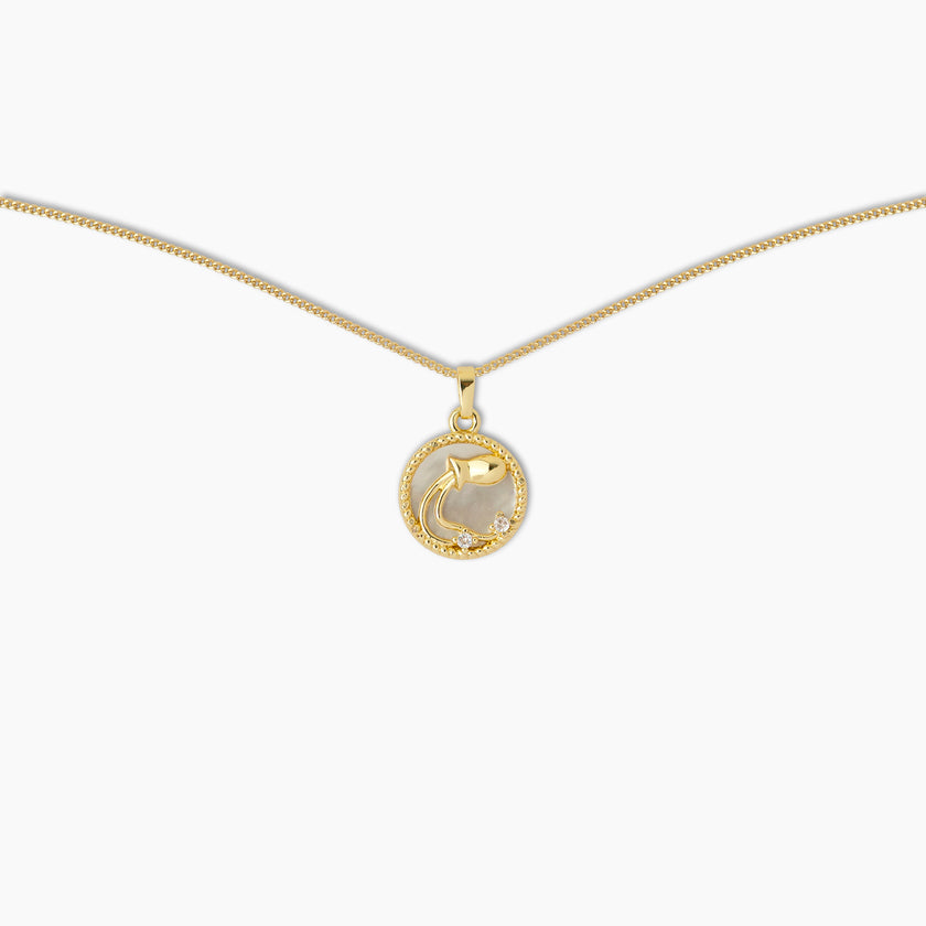 Aquarius Zodiac Pendant