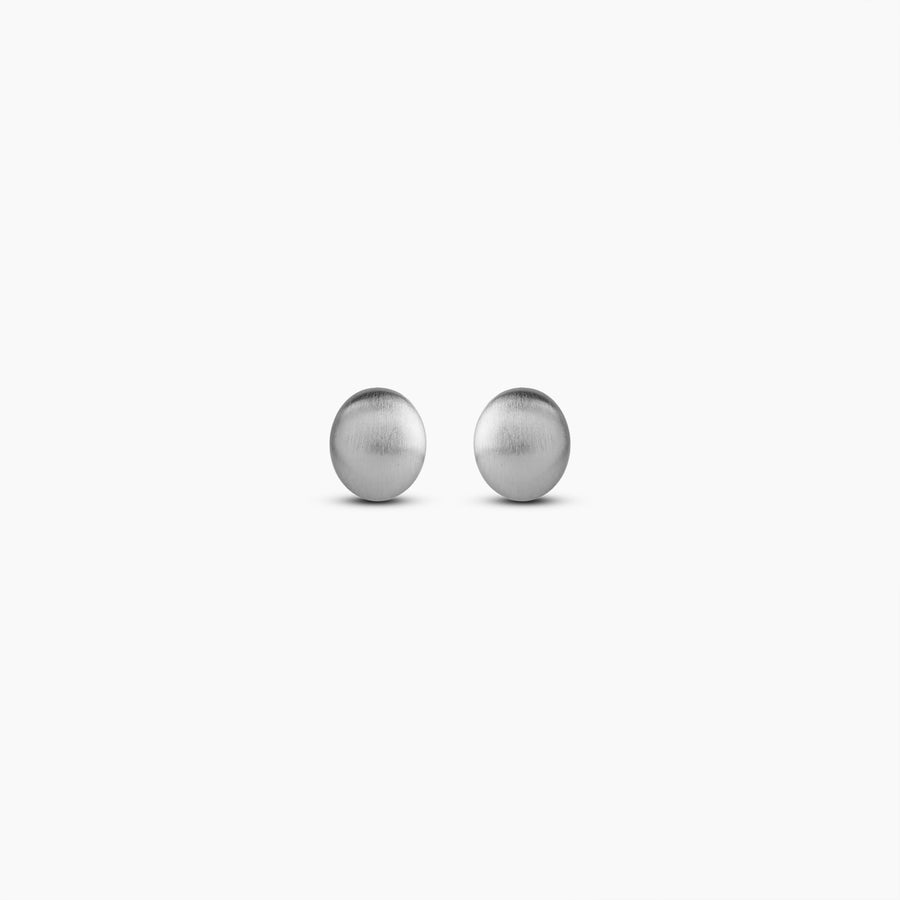 Brushed Mood Silver Dome Studs