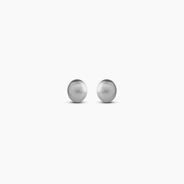 Brushed Mood Silver Dome Studs