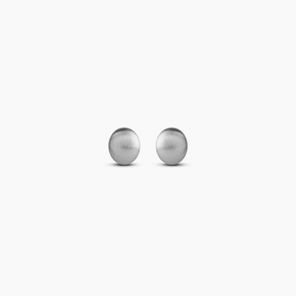Brushed Mood Silver Dome Studs