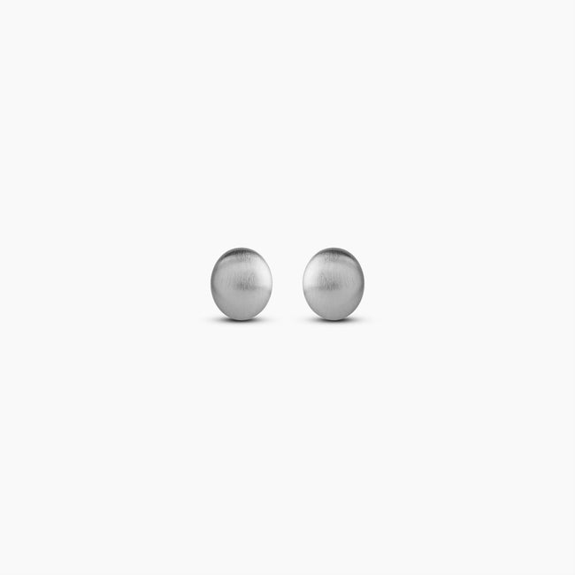 Brushed Mood Silver Dome Studs