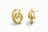 Brushed Mood Love Knot Earrings